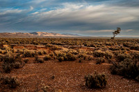 morning sun hits the bare hills east of Burra