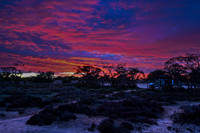 campsite, Lake Crosbie ( Pink Lakes)