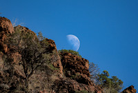 Moon setting over Weetootla Gorge, Vulkathunha-Gammon Ranges National Park