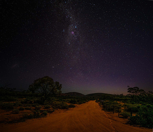 milky way over the pretty point campground Rd