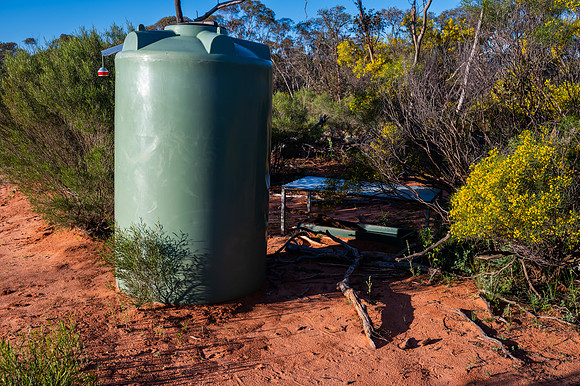 one of many water points around the property