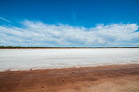 a salt pan at Lake Gilles