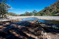 there were many creek crossings, WET for a change ! This one in Parachilna Gorge
