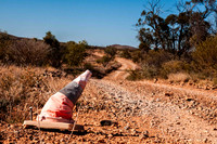 even the traffic cones can wilt and fade out here !