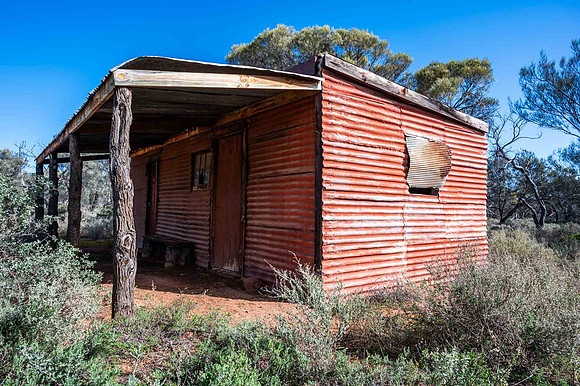a restored old sheperds hut