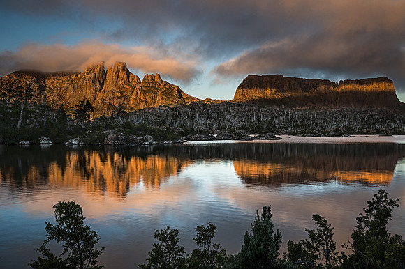Mt Geryon, The Acropolis from Lake Elysia.