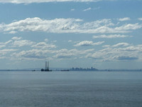 Melbourne skyline on the northern horizon.