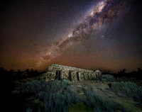 Milkyway over Old Mt Nor'East woolshed ,Witchelina