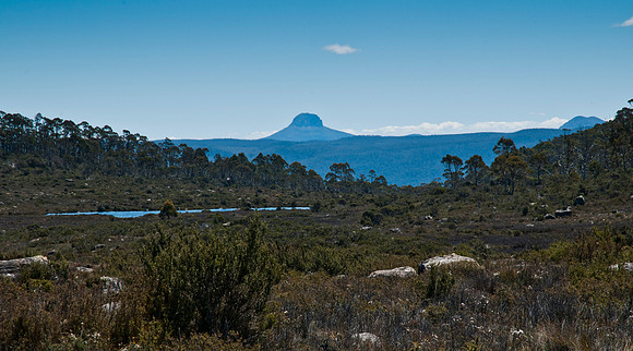 Barn Bluff with Cradle Mtn on the right
