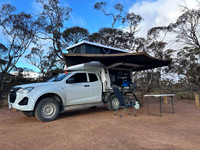 first set-up of new camper, Redbanks Con.Park.