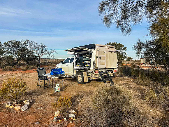 my campsite at Boolcoomatta campground